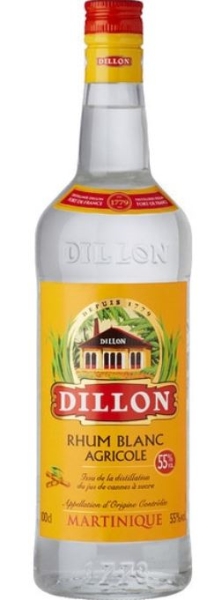 Image sur Dillon Rhum Blanc Agricole 55° 1L